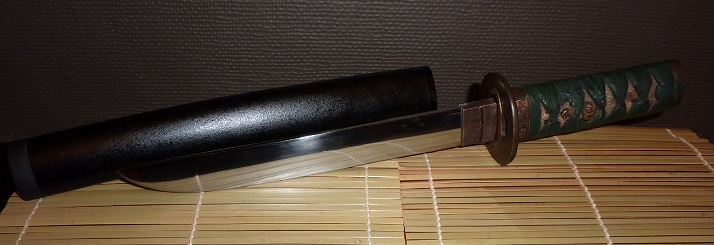 Request: creation of a tanto blade adapted to accessories supplied by the client (old tsuka, tsuba, habaki and saya) 